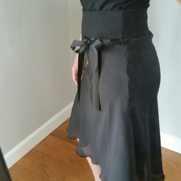 Black chiffon skirt - Picture 6 of 7